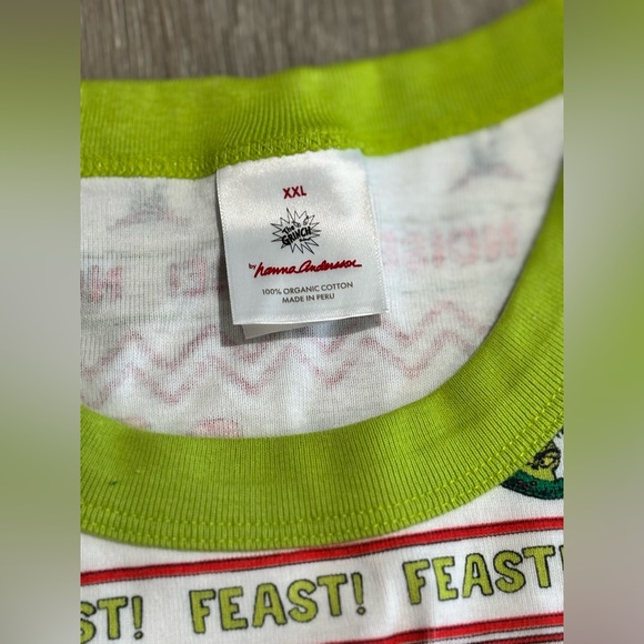 Grinch Hanna Andersson Adult Pajama Top Christmas Long Sleeve Shirt Size XXL - Picture 5 of 16